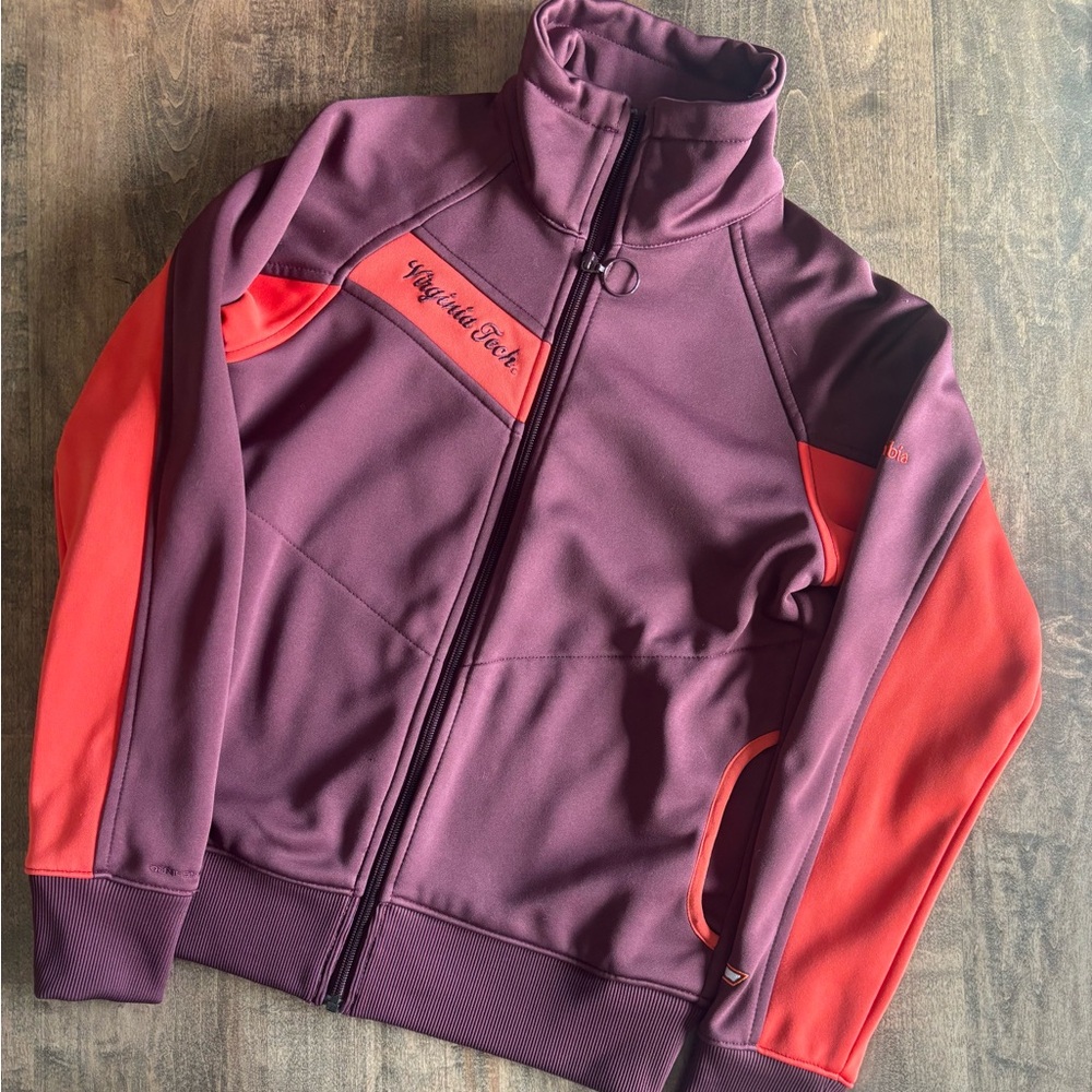 Columbia Omni-Shield Women’s Virginia Tech Full-Zip Track Jacket / Medium